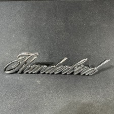 Vintage 1960s Ford Thunderbird Script Emblem D6sb-16098-aa Chrome