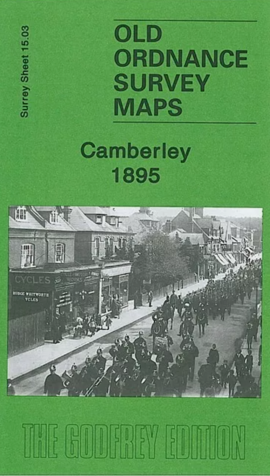 MAP OF Camberley 1895 Surrey Sheet 15.03 by Tony Painter NEW
