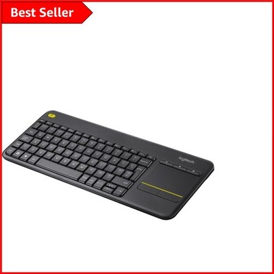 Nahtlose Logitech K400 Kabellose Touch Tastatur - Elegante Entertainment Steuerung