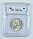 1952-D Franklin Half Dollar MS64 FBL ICG