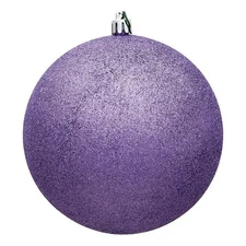 Vickerman 2.4" Plastic Ball Ornaments in Glitter Lavender Purple (Set of 24)