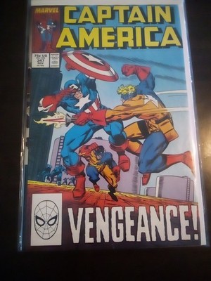 Captain America #347 Vol. 1 1988 Marvel Comics 1st App 7.0 Comic Book Q9-220