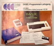 BASIC PROGRAMMIER LEHRGANG COMMODORE VOLKSCOMPUTER VC20 KASSETTE OVP C64