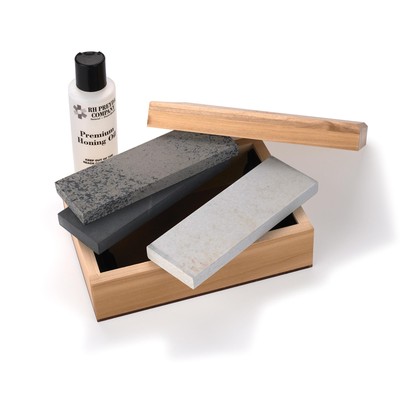 RH Preyda 3 Stone Sharpening Kit 6 x 2''x 1/2''  Hard Blk/Hard/Soft