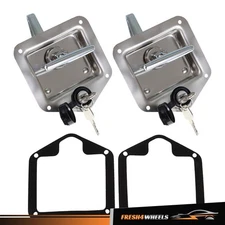 Trailer Door Latch T-Handle Lock Keys 2PCS For Camper RV Truck Tool box