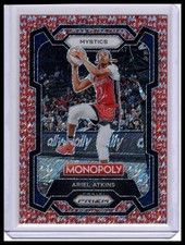 Ariel Atkins 2024 WNBA Monopoly Red Millionaire Shimmers #/100 Mystics