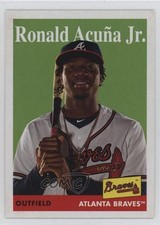 2019 Topps Archives 1958 Design Ronald Acuna Jr (Holding Bat) #100 13kt