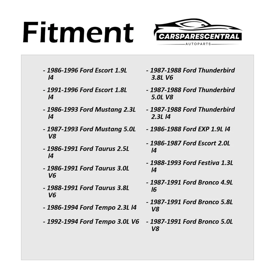 High Beam and Low Beam Headlight Bulb 2x For Mercury Cougar 3.8L 1987-1988 - Image 2 of 4
