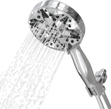 ® ALL METAL 3-Spray Hand Held Shower Head, 2.5 GPM High Flow Handheld Showerhead