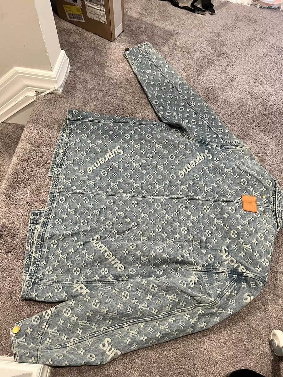 LV X Suprême Denim Barn Jacket