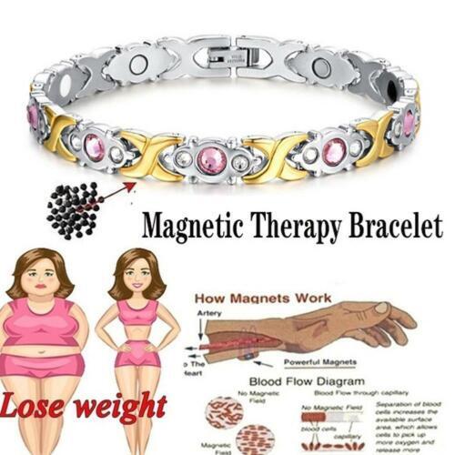 Retro Creative Magnetic Bracelet Healing Therapy Arthritis Women Weight Loss HOT