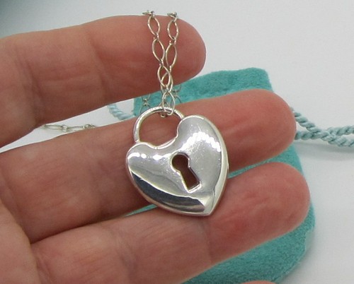 Sterling Silver Heart Lock 24 Inch 