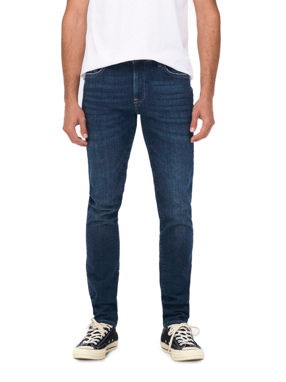 Джинсы Only - Sons Herren ONSLOOM SLIM 4514 - Приталенный крой - Blau - Темно-синий деним 13590₽