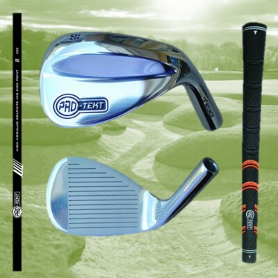 Pro Tekt Graphitschaft Edelstahl Golf Wedge 56, 60 oder 64 Grad Loft