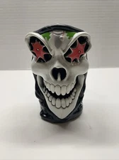 Grave Digger Monster Jam Truck Plastic Skull Head Mug Cup Scary Halloween