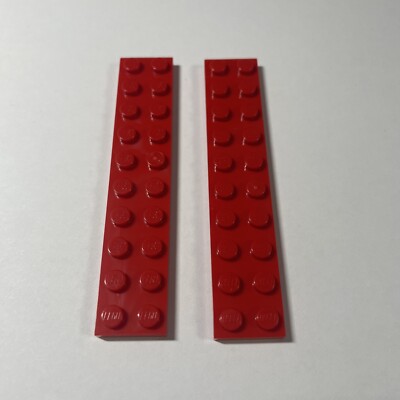 2x LEGO   2x10 Platte Plate 3832 Red Rot