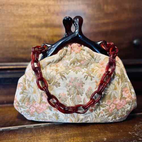 Etra Vintage Floral Tapestry Handbag - Picture 1 of 7