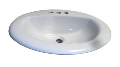 Proflo PF20174BS 20-1.3cm Oval Glas China Reinfallen Badezimmer Spüle, Plätzchen