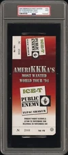 1994 TUPAC SHAKUR AMERIKKKA’S MOST WANTED WORLD TOUR TICKET 2PAC DNP POP 1 PSA 2