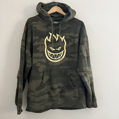 Mens Hoodies Spitfire Camo Hoodie DICKIES X SPITFIRE HOODIE OLIVE