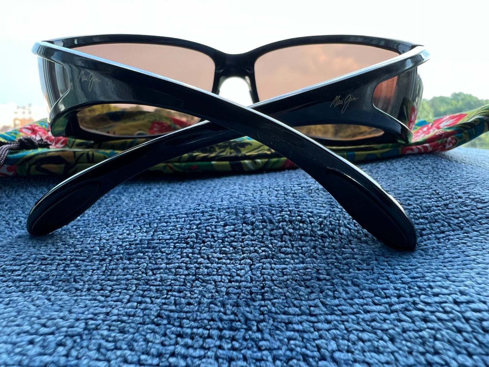 Maui Jim Offshore MJ H 444 02 Black Frame + HCL Bronze Polarized ...