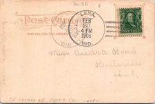1908 DPO - Lena, Ind - Postcard - F58027