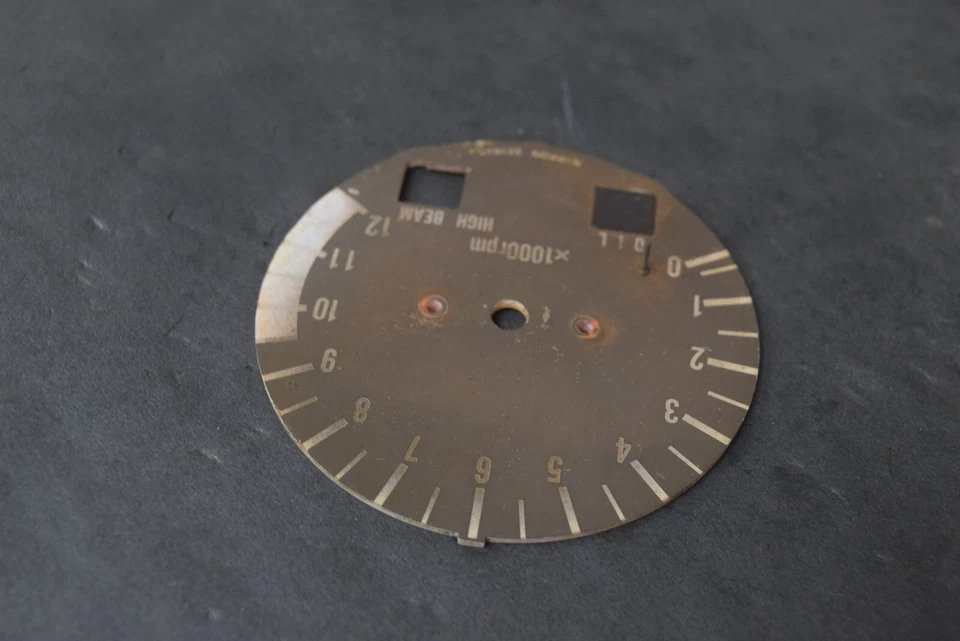 SUZUKI GS750T GS650 GS1100 GS550 TACÓMETRO TACÓMETRO TACÓMETRO CARA MOLDURA INSERCIÓN CUBIERTA Foto 4 de 4