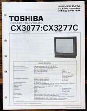 Toshiba CX3077 CX3277C TV Service Manual Original 