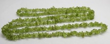 01 Natural Gemstone Peridot Nuggets Irregular Chips Beads 34 Inch Long Strand