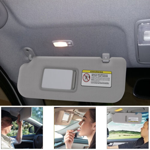 Left Driver Side Gray Sun Visor with Makeup Mirror for Hyundai Elantra 2011-2015 - Foto 6 di 9
