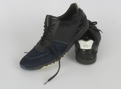 FLORIS VAN BOMMEL Men's UK 8.5 Real Leather Faux Fur Front Sneakers  25940/JS | eBay