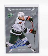SAM ANAS autographed SIGNED '20/21 Upper AHL 