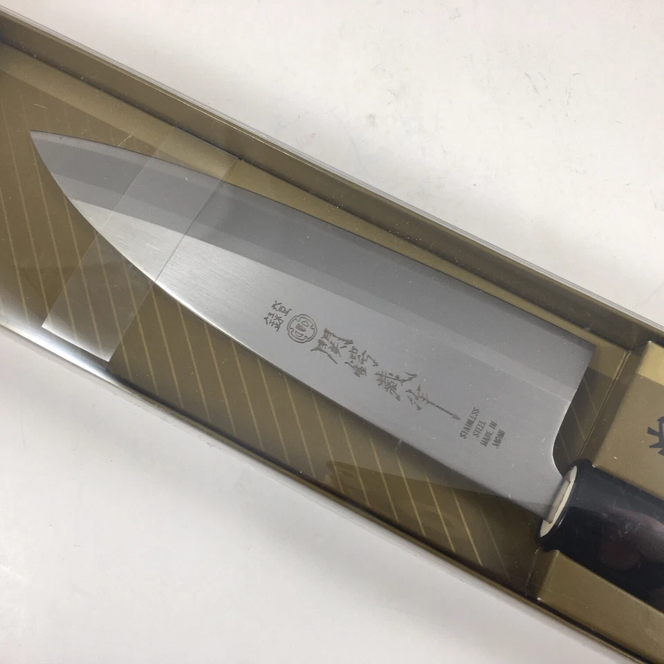 寿屋 Seki 日本厨房 Deba 刀 6.5 英寸(165 毫米)刀片日本制造 440-161 — 第 3/3 张图片