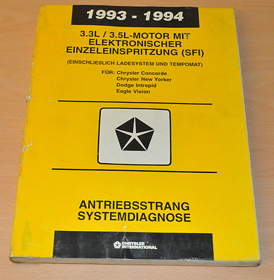Chrysler Concorde New Yorker Dodge Eagle Vision 3,3 3,5L Motor Werkstatthandbuch