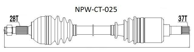 Nty Driveshaft For Citroen Jumpy 06- Peugeot Expert 06 - Image 5