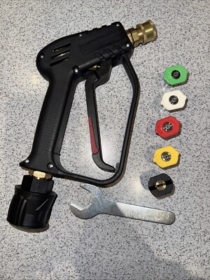 HOCHDRUCKREINIGER KURZ SCHNELLSPANNER 4000 PSI SCHWENKPISTOLE MIT 5 DÜSEN NILFISK
