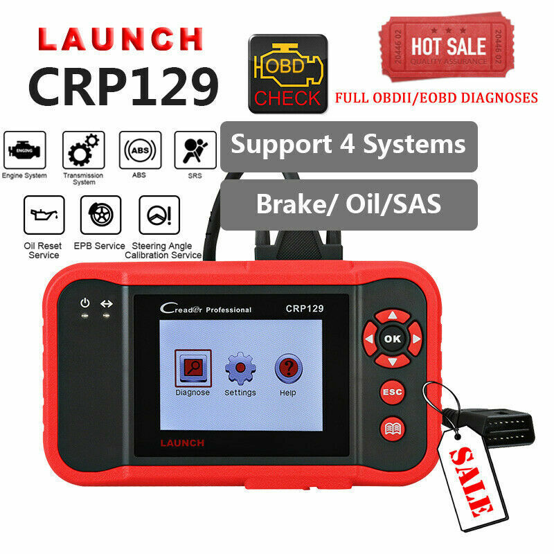 LAUNCH CRP129 Scan Tool Engine ABS SRS Code Reader Diagnostic To