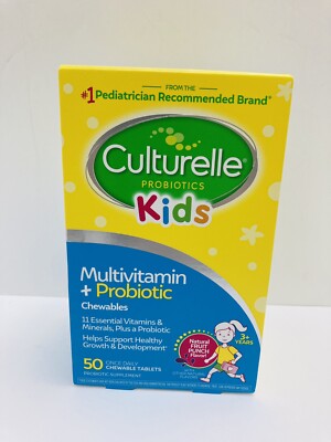 Kids, Multivitamin + Probiotic Chewable 3+ Years, Natural Fruit Punch, 50EXP6/26