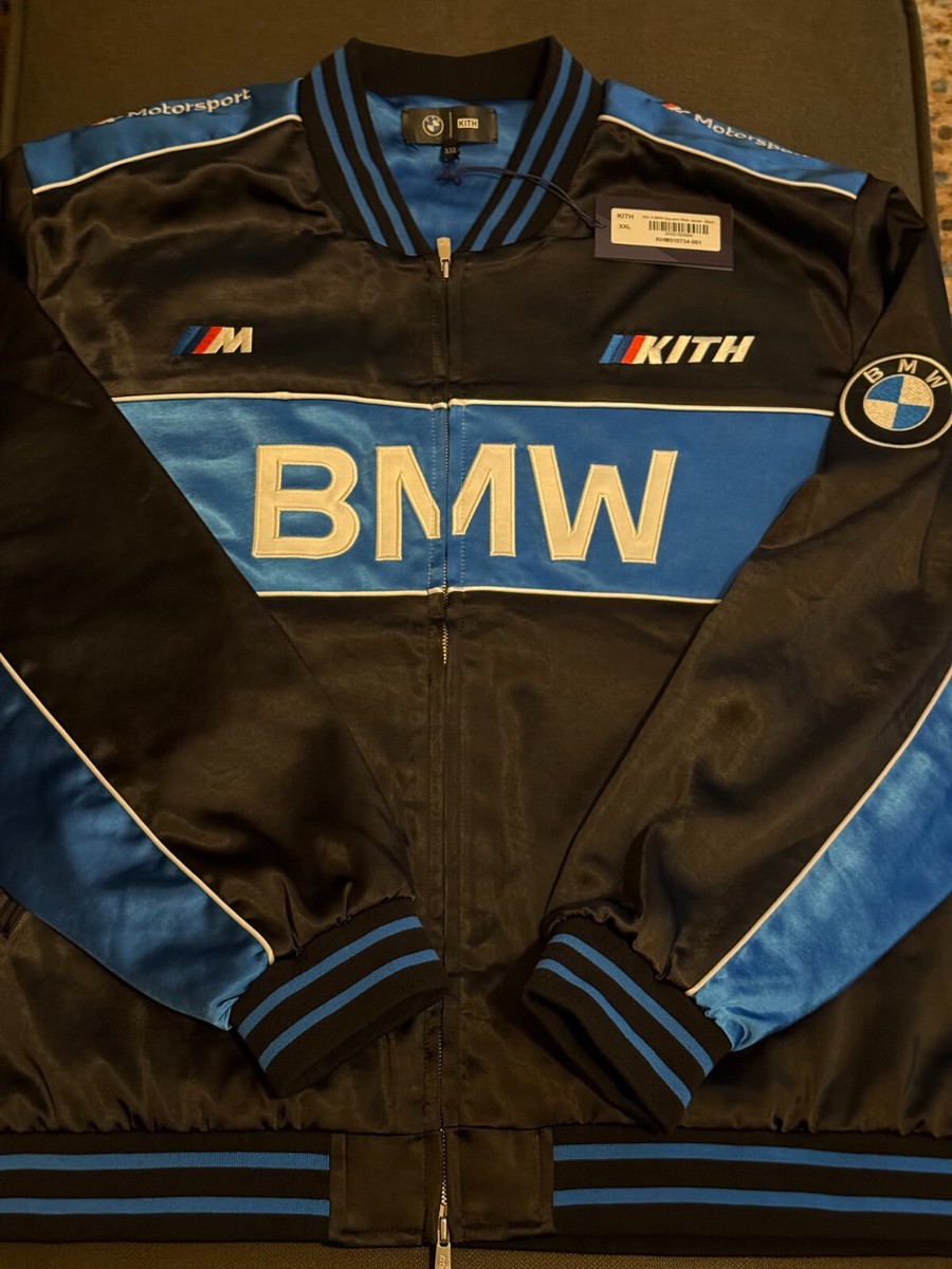 Kith x BMW Souvenir Moto Jacket Black & Blue Size XXL 2XL Brand