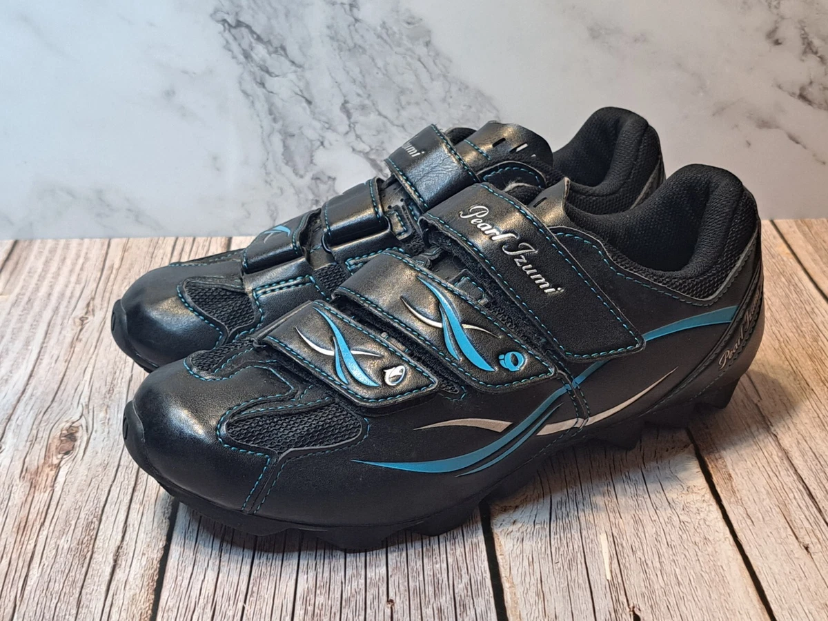 Pearl Izumi Interface Womens Size 8 MTB Cycling Shoes w Clips EU 39 Wall Road 2