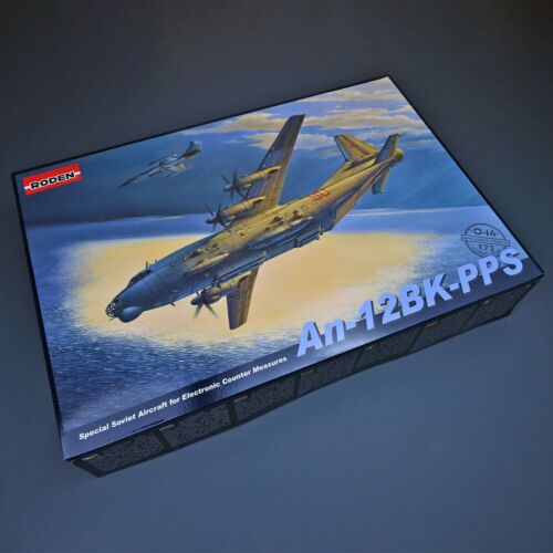 An-12 BK-PPS Soviet Transport Aircraft Cold War 1/72 Plastic Model Kit RODEN 046 - Picture 1 of 11