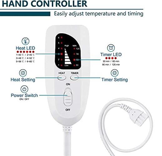 24''×12'' Heating pad Electric Heat Pad for Back Pain  Assorted Scents , Sizes 