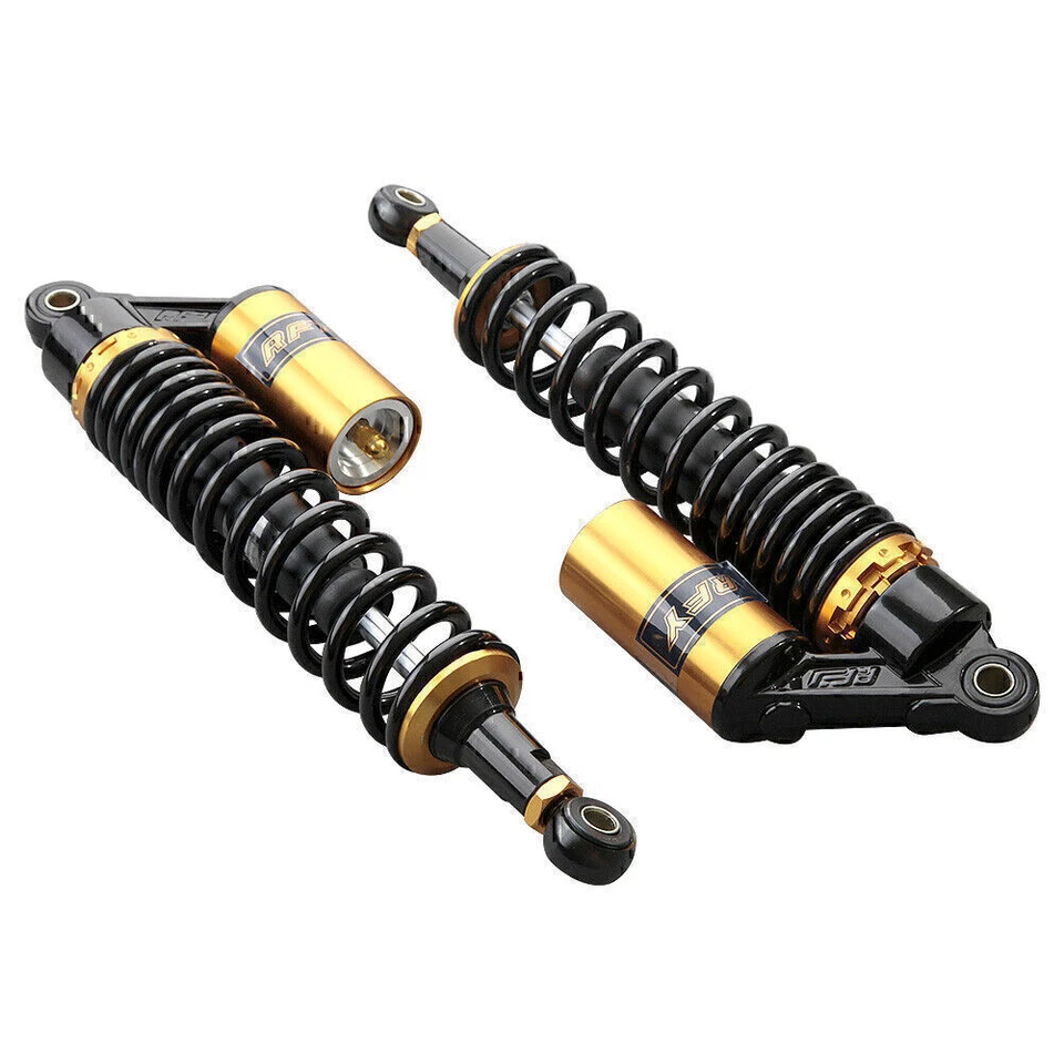 2X 13.5" 340mm Air Shock Absorbers Suspension Adjustable For Scooter Yamaha BMW Foto 4 de 4