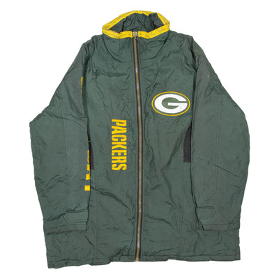 G-III & CARL BANKS Green Bay Packers Damen Jacke Grün Nylon USA L