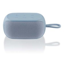 Small rugged speaker with Bluetooth wireless technology, blue