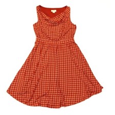 Maeve by Anthropologie Brianne Cowl Neck Daisy Print Dress Petite Size SP