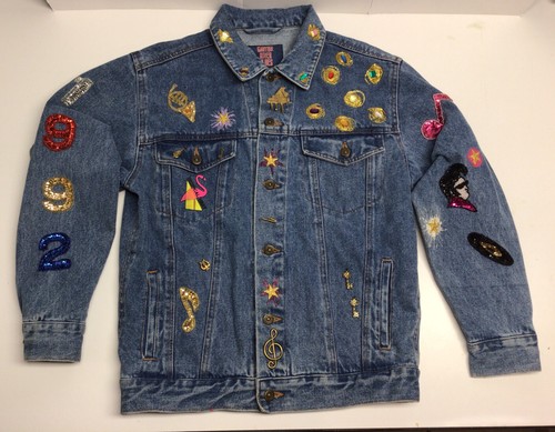 Vintage 90s Pin Patch Bedazzled Band 