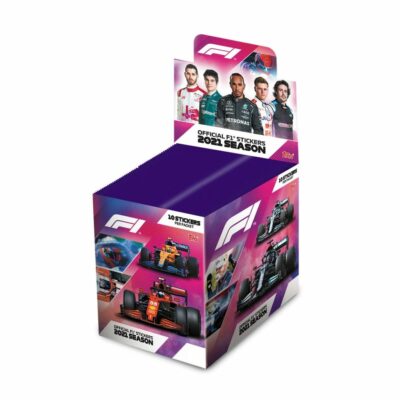 2021 TOPPS FORMULA 1 STICKERS 50 PACK BOX 500 STICKERS TOTAL 