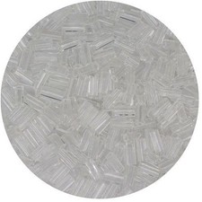 Czech Glass Bugle Beads Size 2 Crystal
