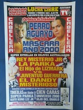Póster Lucha Libre #2 Perro Aguayo Vs Máscara Ano 2000. Parka Rey Mysterio La